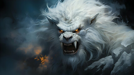 White Furry Monster
