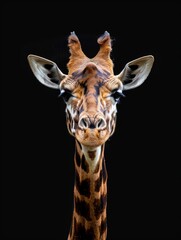 Fototapeta premium giraffe head shot