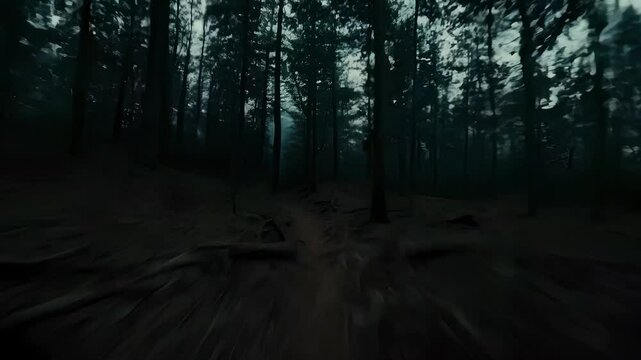 Racing through a dark forest