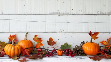 Thanksgiving autumn halloween pumpkins decor design element wallpaper background
