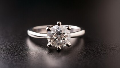 diamond ring above black background