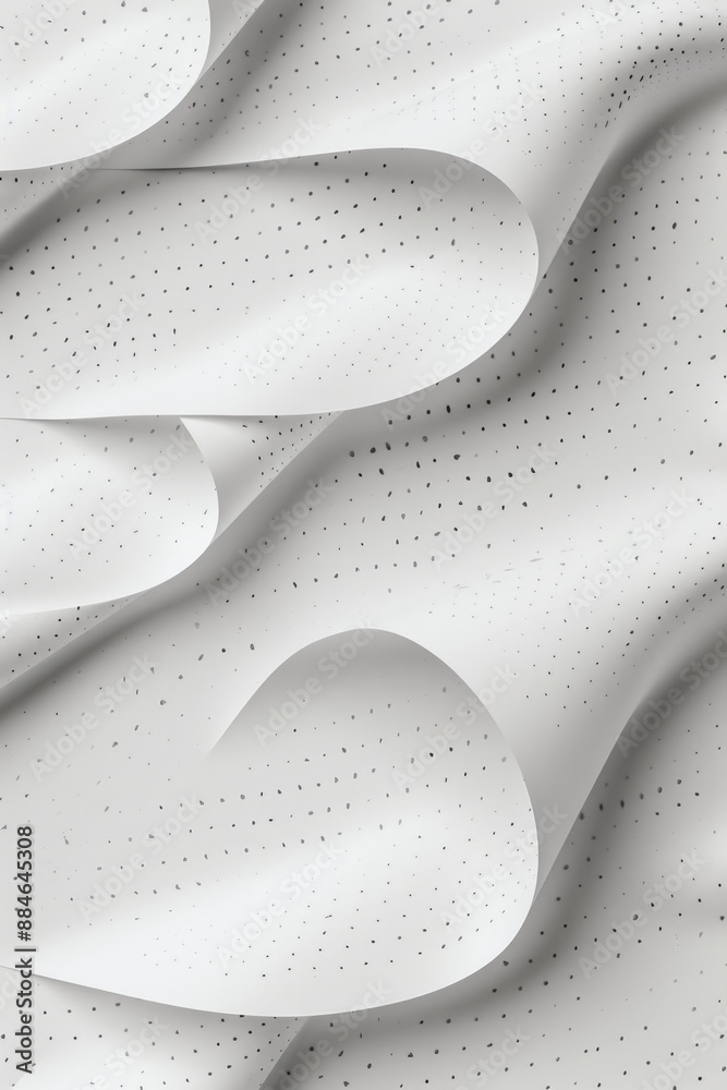 Poster a close-up shot of a blank sheet of white paper, ideal for representing simplicity and purity