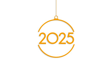 2025 Happy New Year design vector. trendy new year 2025 design template. Simple and elegant 2025...