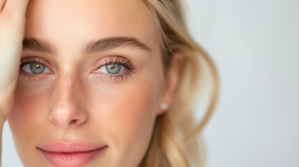 Obraz premium Blonde Beauty closeup