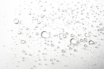 Rain, Water drops on the matte glass backdrop transparent background