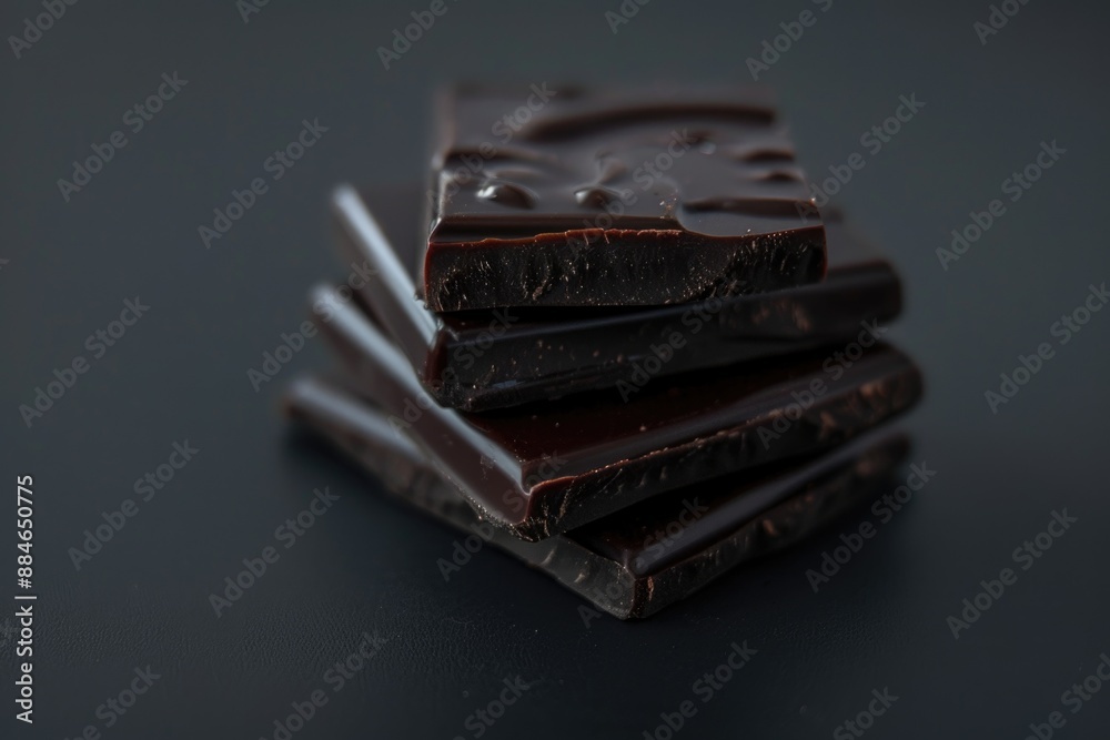 Aufkleber A stack of chocolate bars stacked on top of each other, often used for display or photography