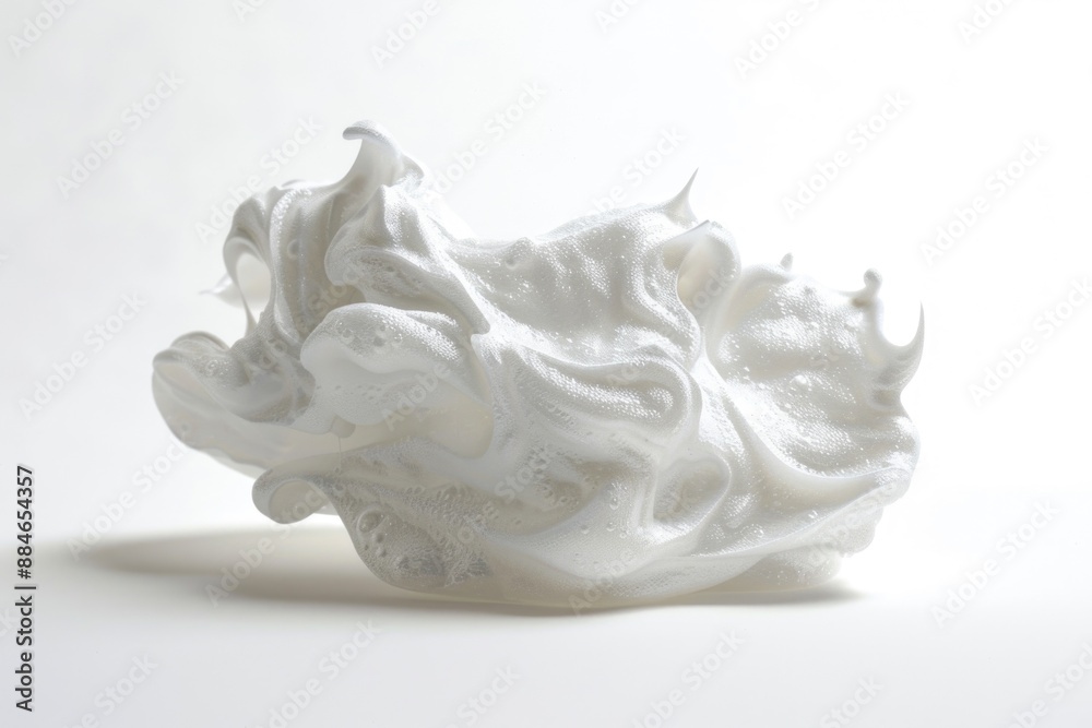 Aufkleber A close-up view of a white object sitting on a table, suitable for use in commercial or editorial contexts