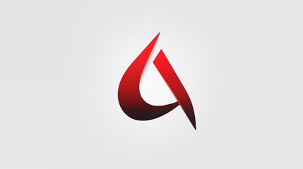 Creative Abstract Red Gradient Logo Design