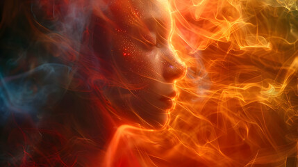 Fire & Smoke Abstract Art