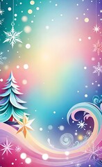 christmas background with snowflakes