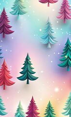 Obraz premium christmas tree with snow