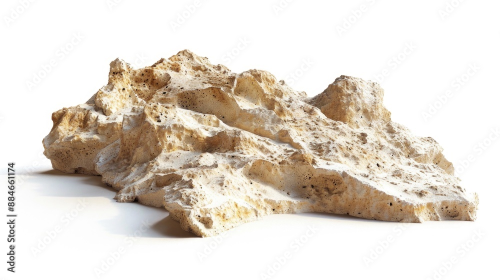 Poster a stack of stones placed on a smooth, white background