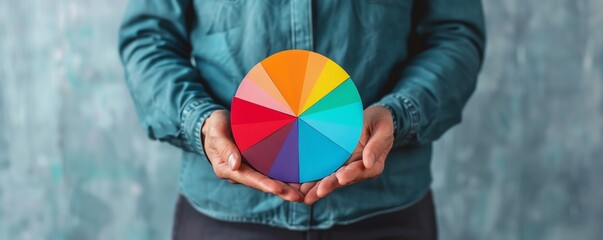 Wealth advisor showing asset allocation strategies with pie charts, Financial wealth advisor management strategy, Asset management