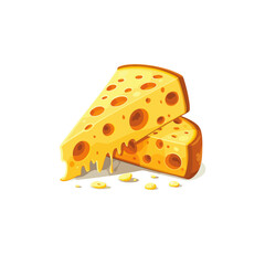 Cheese icon logo flat vector design