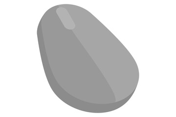 Simple grey wireless computer mouse icon vector