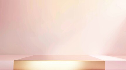 Fototapeta premium Abstract pink with shiny gold background