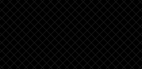 Modern abstract geometric background with simple grey outline square seamless pattern. Seamless geometric vector repeating pattern with a black background.