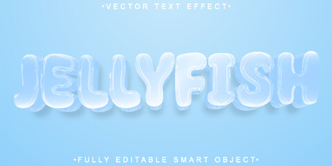 Jellyfish Vector Fully Editable Smart Object Text Effect