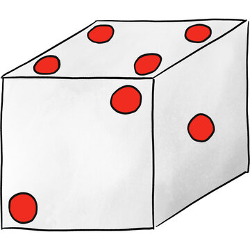 recommend clip art: Dice white