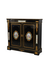 on e antique drawer for shoes storing on white backgrounds