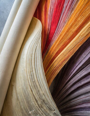 Vivid swirls of color form an abstract pattern in this dynamic image