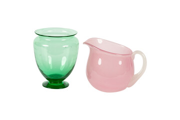 glass of water on white