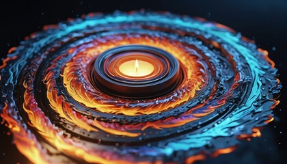 Candlelight in a Swirling Universe.
