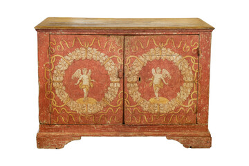 antique wooden box isolatedWooden cabinet isolated on white background. Interior design Inspiration. Furniture modern inspiration. Home living. Wooden Wardrobe