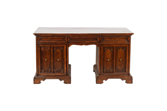 American luxury desk retro villa study computer desk writing desk European solid wood desk president boss desk