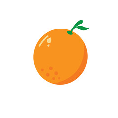 Orange fruit logo