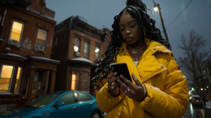 Upset teenage girl staring at phone screen with disappointing social media content