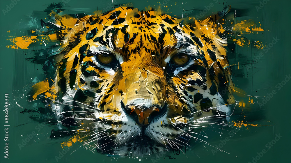 Canvas Prints Close-Up of a Majestic Tiger