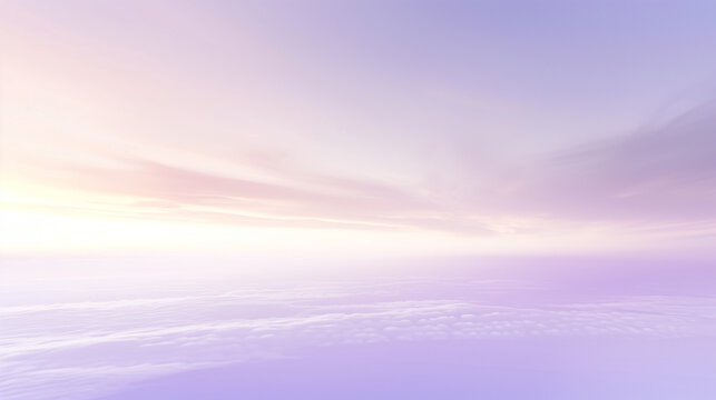 シンプルなパープルの空背景 雲 紫 パステルカラー