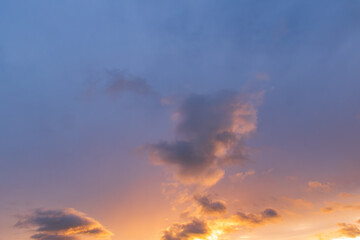 孤独な夕雲