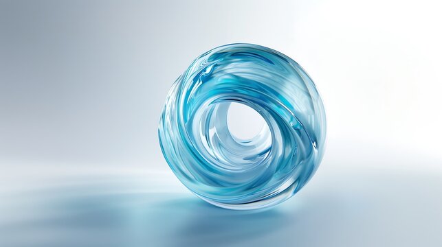 blue round bead, glass object 03