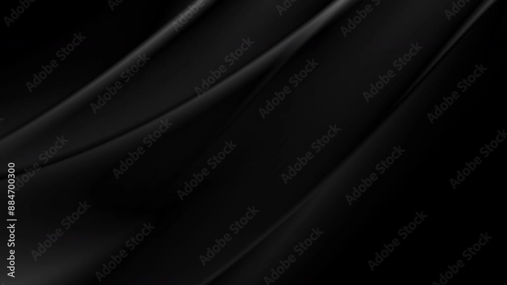 Poster abstract black smoke waves minimal background. seamless looping monochrome smooth motion design. vid