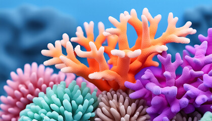 coral, tropical, ocean, colorful, creature, beautiful, toy, design, close-up