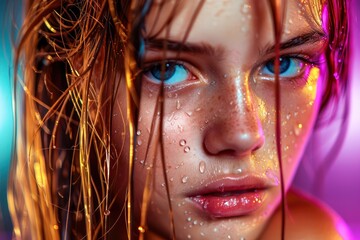 Radiant Skin and Hair The Power of Water for a Fresh, Clean Look, Discover the Natural Beauty of Hydration, Revitalize Your Hair with Water, Strands Purified with Water, Ensuring Clean Hair, Feel the