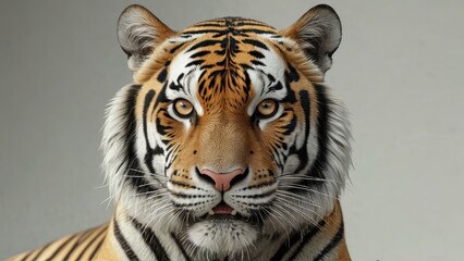 Close-Up Portrait of a Tiger.