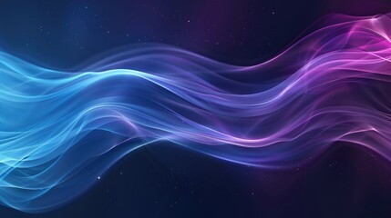 A blue and purple wave with a purple streak