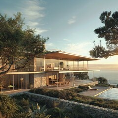 Fototapeta premium house on the beach