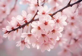 Obraz premium delicate blossom pattern seamless floral 