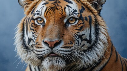 Close-up of a Tiger's Face.