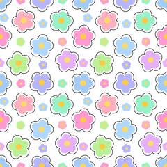 seamless pattern with flowers