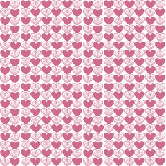 seamless pattern with hearts