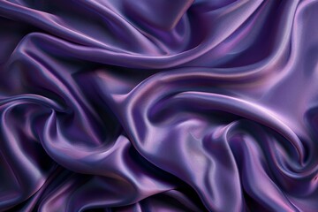 Obraz premium Luxurious smooth purple silk cloth with graceful folds and a satiny sheen