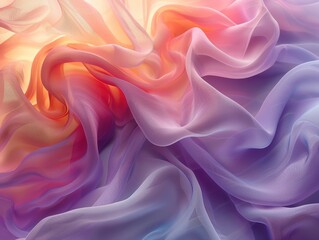 Obraz premium Simple pastel gradient background with elegant lines.