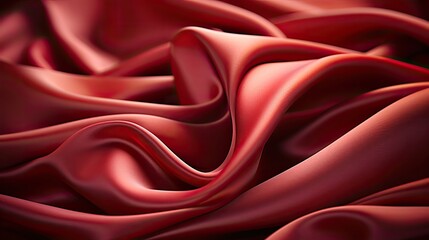 Obraz premium Close Up View of Red Fabri 