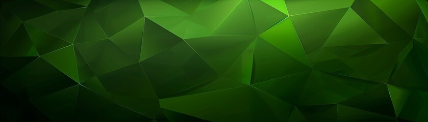 Geometric patterns in dark greens illustrating envy and growth Minimalist Dark green art