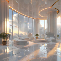 Luxurious Living High Above: Cloud City Penthouse in Stunning 3D